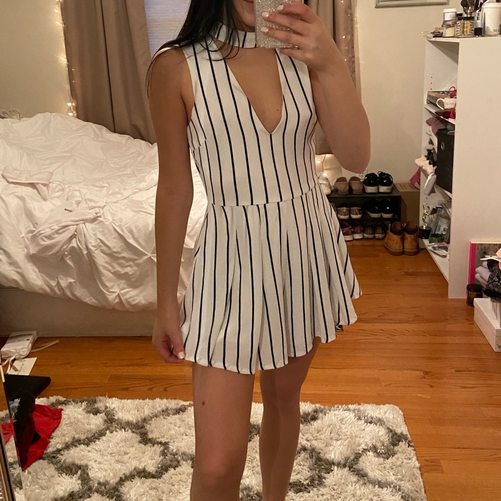 LF Striped Romper